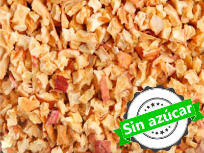 manzana cubos sin azucar